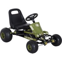 HOMCOM Go Kart Coche de Pedales Karts Deportivo para Niños con Silla Ajustable