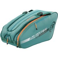 BULLPADEL Paletero Tour Color Turquesa - Paletero Capacidad Intermedia - Ligero - Compartimento Principal - Capacidad 2 Palas Padel - Bolsillo Lateral - Paletero Bullpadel