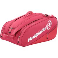 Paletero Bullpadel Performance Color Rojo Ciruela - Paletero Pádel Unisex - Nueva temporada, paletero de gran capacidad, 4 palas, zapatillas - Paletero Padel Hombre - Paletero Padel Mujer - Mochila