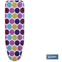 Funda Acolchada Circulos Cofan | Medida 135 X 53 Cm | Tablas de Planchar