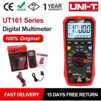 Multímetro Digital UNI-T UT161E UT161D, multímetros de valores eficaces verdaderos de 1000V, medidor de corriente CA/CC, voltímetro, probador de voltaje Profesional