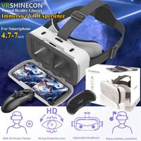 Gafas de realidad Virtual con pantalla gigante G15 IMAX, casco de realidad Virtual HD 3D con caja de cartón de Google para teléfono de 4,7-7 pulgadas, compatible con Joystick de juego