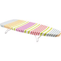 Cofan Tabla de planchar de sobremesa | Funda 100 % de algodón | Patas antideslizantes | Colgador integrado | Gran superficie de planchado 74 x 33 cm