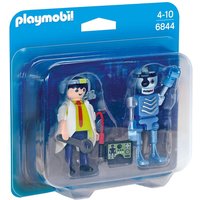 PLAYMOBIL DUO PACK - PROFESOR Y ROBOT, 6844, TIENDA CON LICENCIA OFICIAL, PRODUCTO CON LICENCIA OFICIAL, ENVIO 24-48 HORAS PENÍNSULA, PIEZAS, CLICKS, COLECCIONABLES,  JUGUETES, FIGURA, MUÑECO,
