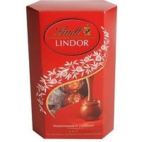 Bombones Lindt LINDOR CORNET de Caramelo Salado, Chocolates Finos con Relleno Cremoso Fundente, 200g (Aprox. 16 Unidades), Hechos en España