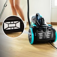 Cecotec Aspirador de Trineo sin Bolsa Conga Rockstar Cyclonic XL. 890W, Depósito Gran Capacidad 2.5L, Filtro Alta Eficiencia