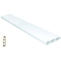 Canal Zócalo 110x20 mm Brico Eléctrico - 2 m para Organización de Cableado en Instalaciones Eléctricas