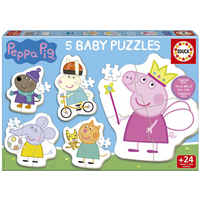 Educa - Puzzle Baby Peppa Pig. Incluye 5 Baby puzzles. (20318)