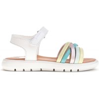 Sandalias planas niña PABLOSKY 442100 SANDALIA BLANCO PALA TIRAS COLORES 34891 25V