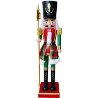Soldado Cascanueces con Musica navideño y Movimiento 52 cm figura soldado Multicolor Para Decoración de Navidad - Gerimport