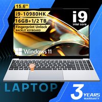 Portátil de 15.6 Pulgadas, Intel Core I9 10980HK, Windows 11, PC para Juegos, 16 GB de RAM, 1 TB/2 TB SSD, Desbloqueo por Huella Dactilar, 1080P, Retroiluminación del Teclado