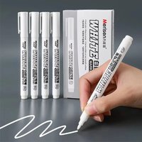 Nuevo Juego de 1/2/3 Rotuladores Metálicos Impermeables para Pintar sobre Tela, Madera y Cuero, Rotulador de Pintura Blanca Permanente de 1 mm