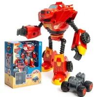 Figuras de Anime Blaze Monster Machines, modelo de coche deformado de dibujos animados, muñeca de acción, juguete para niños, regalo coleccionable de aleación de plástico de cumpleaños