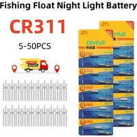 5-50 Uds CR311 batería luminosa flotador de pesca accesorios de pesca nocturna flotadores electrónicos baterías CR311