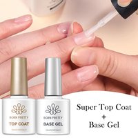 BORN PRETTY-Gel Base para capa superior, Gel de goma de refuerzo para uñas, herramientas para manicura, Barniz UV LED, 10ml