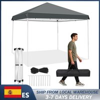 Carpa desplegable, carpas desplegables de 2M x 2M para 5-6 personas, carpa plegable de apertura rápida con altura ajustable, toldo de playa, gazebo para jardín, carpa portátil resistente para