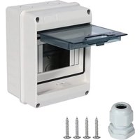 Caja de distribución Serie HT Caja de conexiones PC Plástico IP65 Cajas de fusibles impermeables con terminal Carril DIN para jardín al aire libre