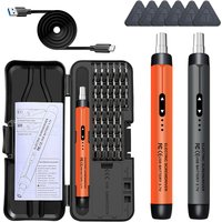 Juego de destornilladores eléctricos, Kit de herramientas eléctricas de precisión, Mini brocas pequeñas inalámbricas recargables para reparación de ordenadores móviles CRV