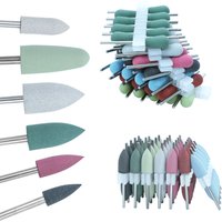 56 tipos/juego de fresas pulidoras de goma de silicona Dental, 7 colores, herramientas de pulido para blanqueamiento Dental para dentadura y herramientas dentales