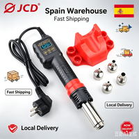 Estación de Soldadura de Aire Caliente JCD 8208 750W, Pistola de Calor Digital LCD, Herramienta de Reparación de Placas Base de Teléfono, Desoldadura de Chips BGA IC
