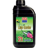 Aceite Sintético 2 Tiempos Krafft para Motor 1 Litro Lube Garden para Maquinaría Agrícola y Jardín: motosierras, cortacésped, desbrozadoras, etc.
