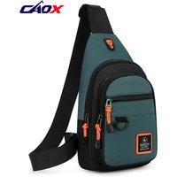 Bolso de pecho a la moda para hombre, bolso de hombro tipo bandolera de tela Oxford ligero, riñoneras informales elegantes para hombre, bolso de pecho para hombre