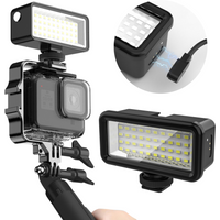 Luz de Relleno Subacuática para Buceo, Lámpara LED Impermeable de 40M, Iluminación de Flash para Cámaras GoPro Hero13 12, DJI Action 6 5 Pro 4, Accesorios