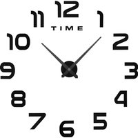IPSDI.3D Reloj De Pared Mediano, DIY Reloj Pared Digital, Movimiento Silencioso, Estilo Moderno, DecoracióN Ideal para Sala de Estar Dormitorio Cocina Oficina Hotel, Negro