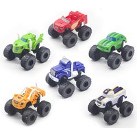 6 Piezas de Juguetes de Coches de Carreras Blaze and the Monster Machines, Camión Miracle Crusher, Juguetes de Transformación de Vehículos, Mejores Regalos para Niños