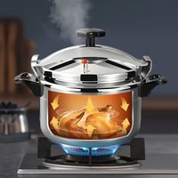 Olla a Presión de Aluminio de 7/11/15L, Multifuncional, a Prueba de Explosiones, Compatible con Estufas de Gas, Utensilios de Cocina para Uso Doméstico y en Restaurantes