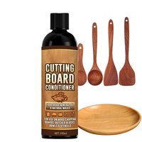 Aceite para Tablas de Cortar 100ml, Acondicionador de Madera de Grado Alimenticio, Restaurador y Limpiador a Base de Minerales, Cuidado Nutritivo para Utensilios de Cocina