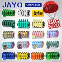 Filamento JAYO PLA + / TPU / SILK / PLA, 5 rollos/juego, material de impresión 3D resistente para impresoras 3D FDM, sin enredos