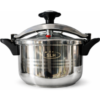 Olla MR a Presión EXPRESS de Acero Inoxidable  Segura y Duradera para Cocina Diaria Compatible con Vitrocerámica y Gas Butano
