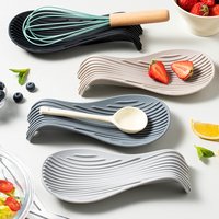 Soporte de cuchara aislado de silicona, resistente al calor Mantel Individual, soporte para cubiertos, herramientas de cocina, 1/4 piezas
