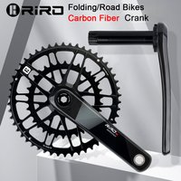 RIRO-manivela de fibra de carbono para bicicleta de carretera, 11/12 velocidades, 50-34/53-39T, bielas ultraligeras de montaje directo, plato de 170mm 46/48/50/52T