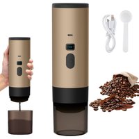 Cafetera Espresso Eléctrica Inalámbrica Portátil para Auto y Hogar, Cafetera de Camping 3 en 1 para Cápsulas y Café Molido, Cafetera de Viaje USB, Calentamiento Rápido, Diseño Compacto