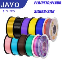 Filamento para Impresora 3D JAYO, PETG PLA HSMPETG PLA PLUS, 1.75mm, 5 Rollos, Materiales de Impresión 3D para Impresión 3D sin Burbujas y para Bolígrafos 3D FDM, Regalo DIY