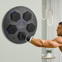 Máquina Inteligente de Entrenamiento de Boxeo Musical, Objetivo de Boxeo Musical para Montar en la Pared, Entrenador de Golpes con Bluetooth, Guantes y Luz LED para Gimnasio en Casa