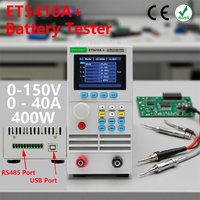 Carga Electrónica Profesional DC ET5410A 0-150V 0-40A 400W 4 Modos (CC/CV/CP/CR) con Control USB/RS485, Certificación CE/FCC, para Pruebas de Fuentes de Alimentación, Baterías, Cargadores Programables
