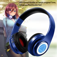 Auriculares de Anime Miku Nakano Sanjiu Cosplay auriculares inalámbricos estéreo V5.0 auriculares Bluetooth para PC móvil
