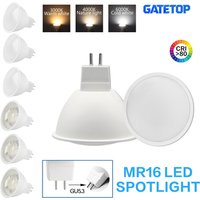 1-20 piezas MR16 bombilla de foco LED de bajo voltaje CA CC 12V 24V GU5.3 120 grados 38 grados 3W-8W reemplazar 50W lámpara halógena sala de estar
