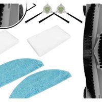 Para la aspiradora robótica Cecotec-Conga Y70: 1 cepillo principal + 2 almohadillas para fregar + 2 filtros + 2 cepillos laterales, piezas de repuesto