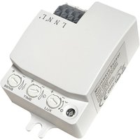 LED ATOMANT Detector de movimiento por radar HF 5.8 GHz, con sensor lumínico regulable, alcance 10 m, diseño invisible, instalación en el interior de plafones, ideal para controlar luces LED de forma