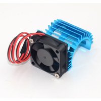 Disipador de calor de aluminio/w ventilador de refrigeración para Motor 370 380 para 1/16 1:18 On/Off Buggy RC vehículos y juguetes de Control remoto