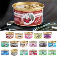 Ambientadores Orgánicos para Auto en Lata, Fragancia Duradera, Bloque de Fibra Eliminador de Olores para Auto, Hogar y Armario, Aroma a Chicle y Café