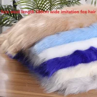 Tela de Felpa de Pelo Sintético de Imitación de Pelo de Zorro de Alta Calidad, 5cm de Longitud de Pelo, 180cm de Ancho, para Alfombras, Ropa, Disfraces de Animales, Manualidades y Costura