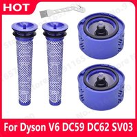 El mejor kit de prefiltro y 2 filtros HEPA para aspiradora inalámbrica Dyson V6 Absolute. Reemplaza la pieza