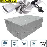 Fundas impermeables para muebles de jardín, funda para lluvia y nieve, fundas para sillas para sofá, mesa y silla, a prueba de polvo, exterior, 55 tamaños