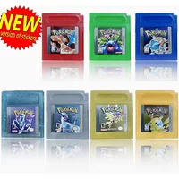 Cartucho de Consola de Videojuegos Pokemon de 16 Bits, Tarjeta de Juego GBC, Serie Pokemon, Azul, Cristal, Dorado, Verde, Rojo, Plata, Amarillo, Versión USA