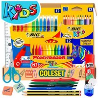 Pack Material Escolar Primaria Set Vuelta al Cole Kit Escolar Infantil Lote Materiales Escolares Kawaii Material Colegio Papeleria Bonito Utiles Escolares Barato Completo Sets Colores niños